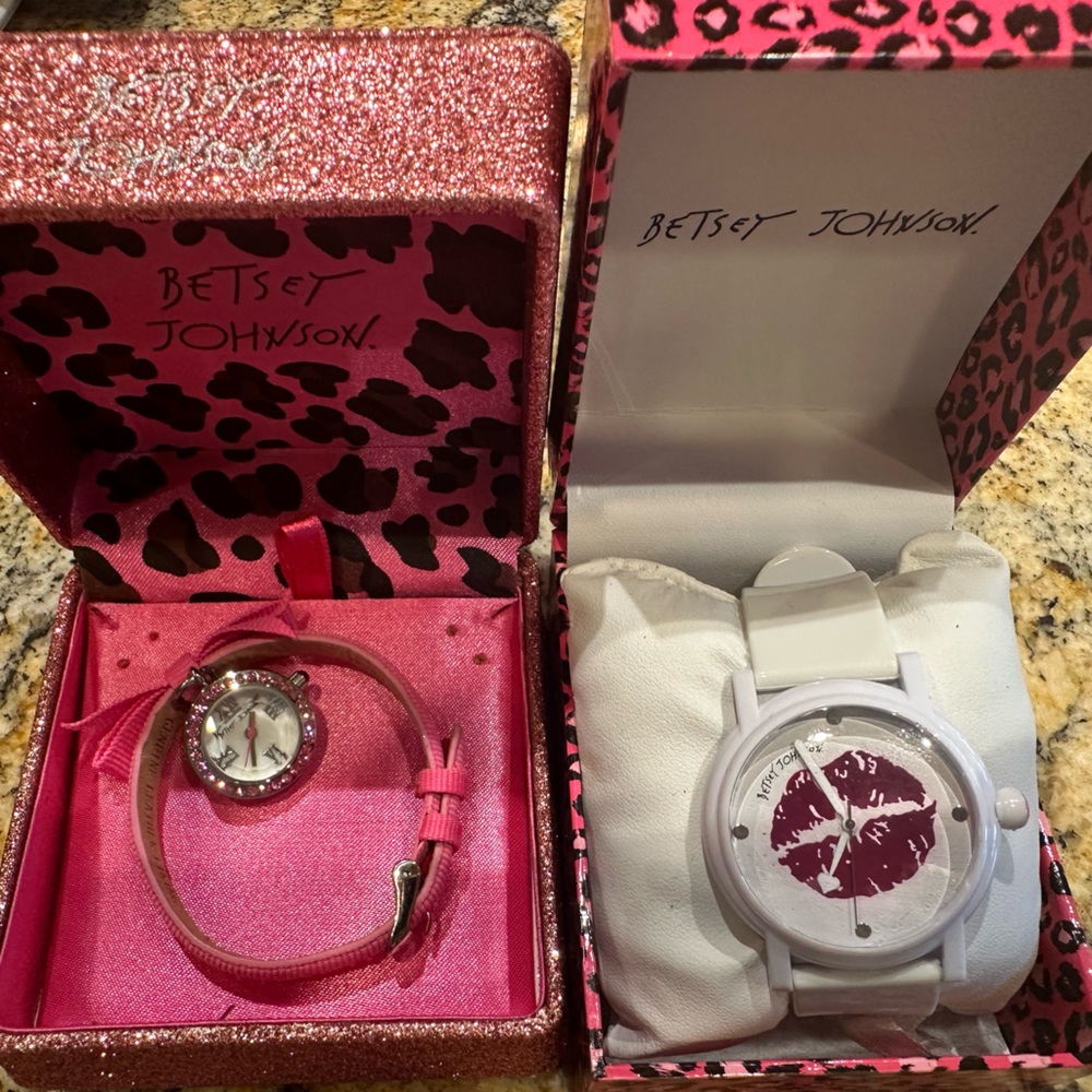 Two Betsey Johnson Women's Watches